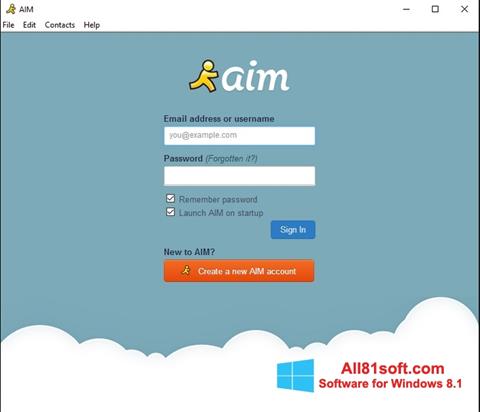 צילום מסך AOL Instant Messenger Windows 8.1