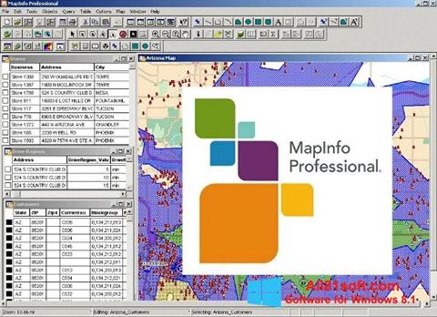 צילום מסך MapInfo Professional Windows 8.1