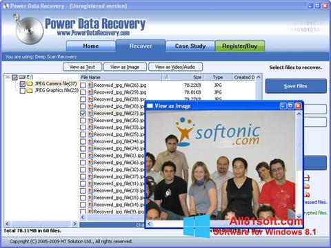 צילום מסך Power Data Recovery Windows 8.1