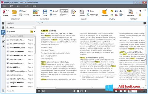 צילום מסך ABBYY PDF Transformer Windows 8.1