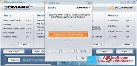 צילום מסך 3DMark06 Windows 8.1