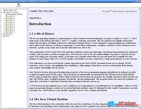 צילום מסך Java Virtual Machine Windows 8.1