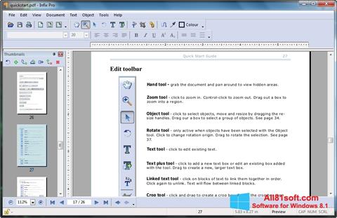 צילום מסך Infix PDF Editor Windows 8.1