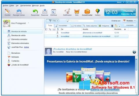 צילום מסך IncrediMail Windows 8.1