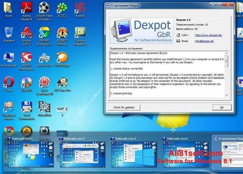 צילום מסך Dexpot Windows 8.1