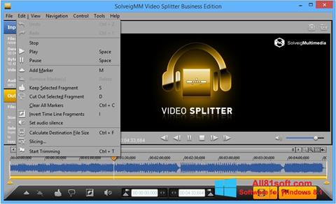 צילום מסך SolveigMM Video Splitter Windows 8.1