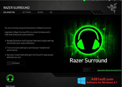 צילום מסך Razer Surround Windows 8.1