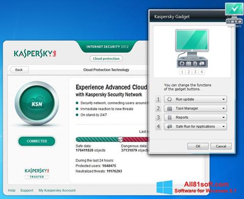 צילום מסך Kaspersky Internet Security Windows 8.1