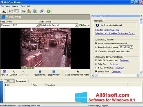 צילום מסך WebCam Monitor Windows 8.1