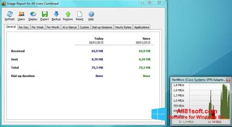 צילום מסך NetWorx Windows 8.1
