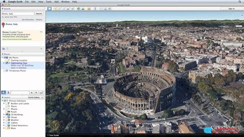 צילום מסך Google Earth Windows 8.1