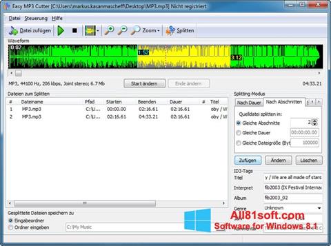 צילום מסך MP3 Cutter Windows 8.1