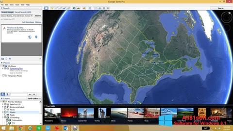 צילום מסך Google Earth Pro Windows 8.1