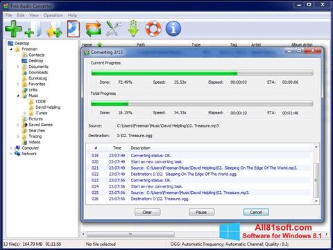 צילום מסך Free Audio Converter Windows 8.1