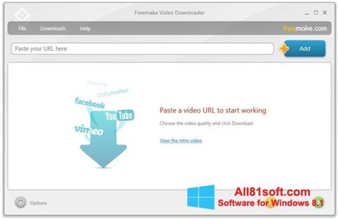 צילום מסך Freemake Video Downloader Windows 8.1