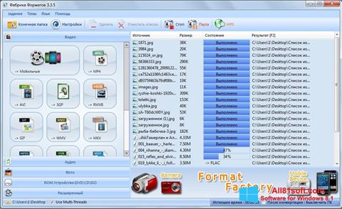 צילום מסך Format Factory Windows 8.1